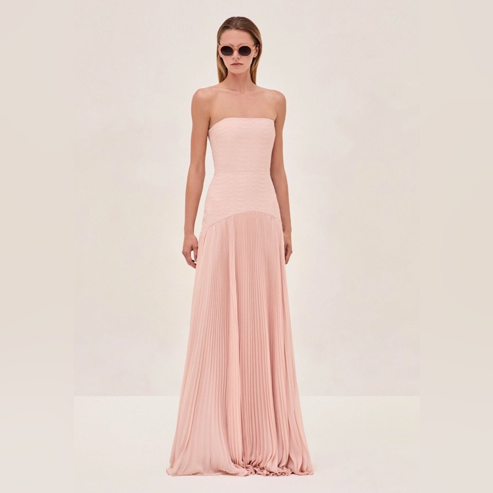 ALEXIS
Sunniva Pleated Maxi Dress Small PINK X-SMALL